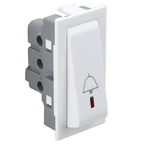Bell Push Switch ,1 Module , Legrand  Britzy - White